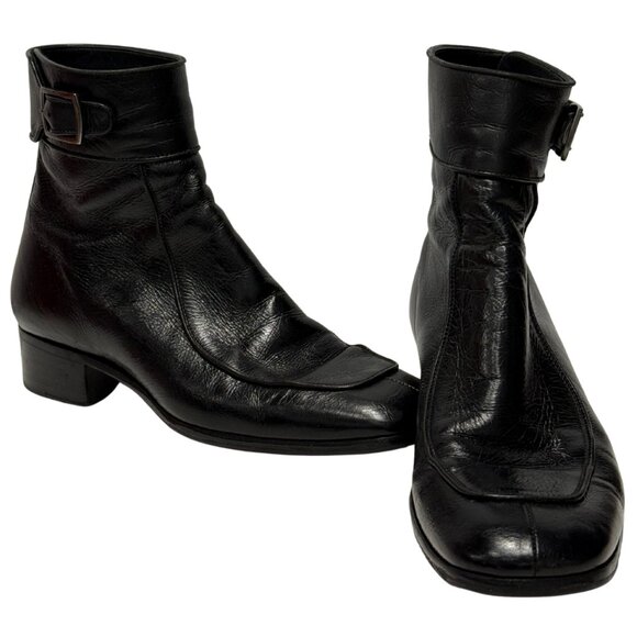 $2190 Saint Laurent miles bootie baby boots size 10 / 40 - Picture 5 of 6